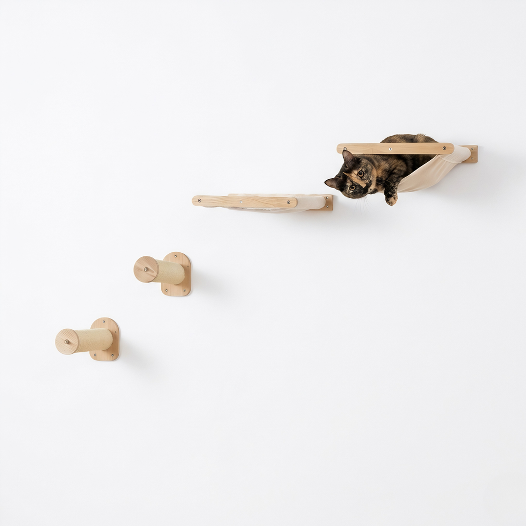 Como - Wall-Mounted Cat Shelves Playground