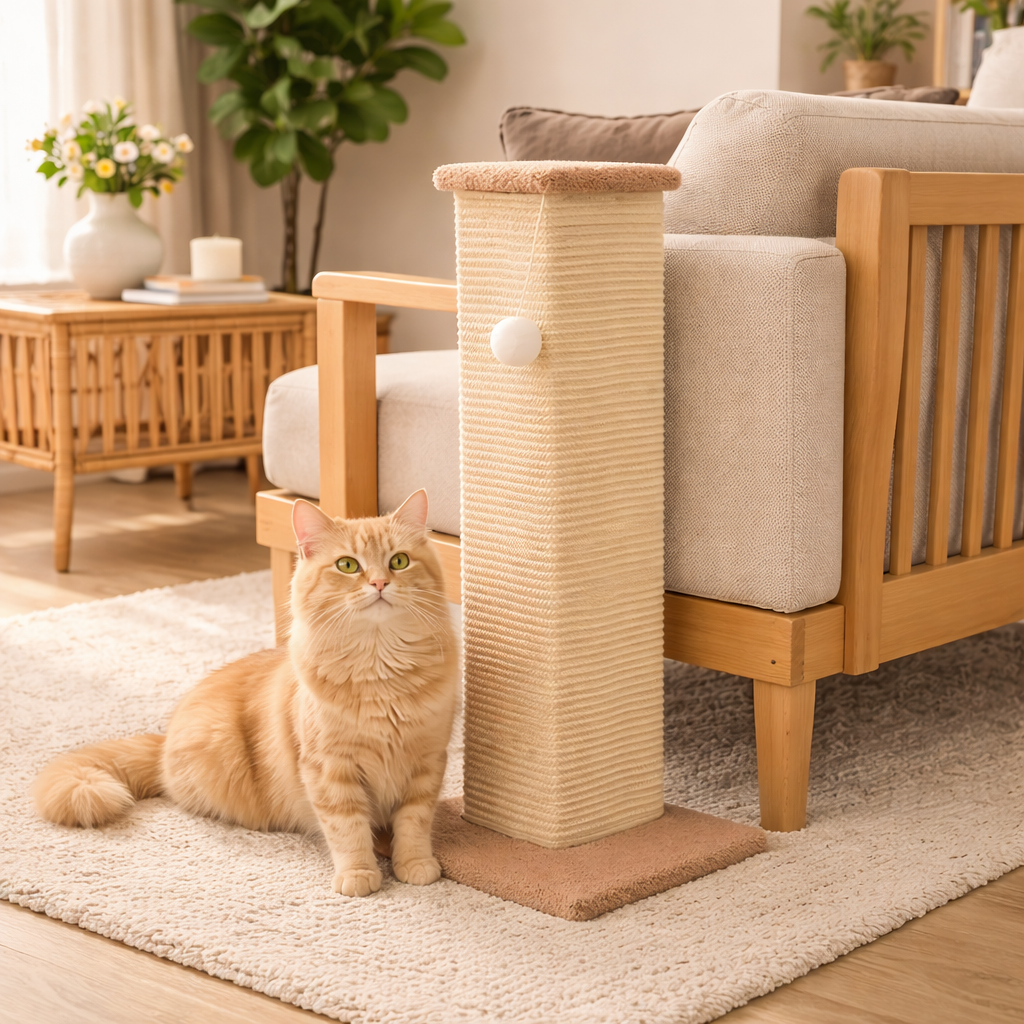 Cagliari - Cat Scratch Corner L-Shape with Easy Assembly