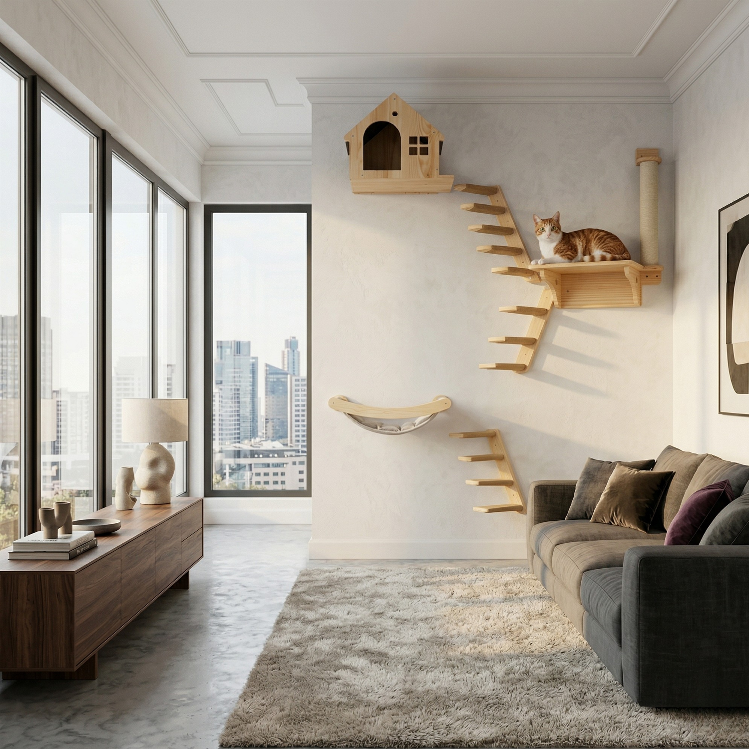 Elba - Wall-Mounted Activity Hub with Easy Assembly