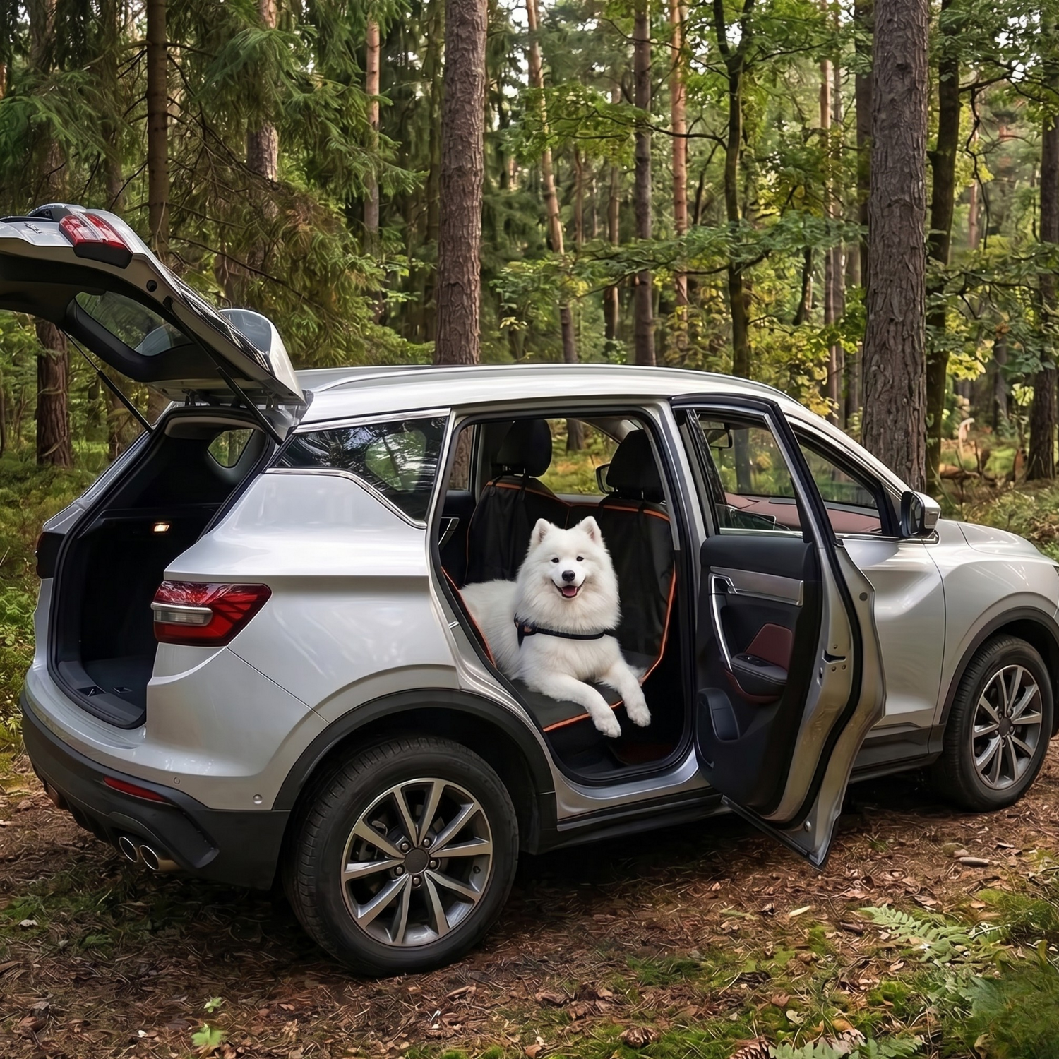 Turin - 54" x 58" Premium Oxford Cloth Dog Car Seat Cover