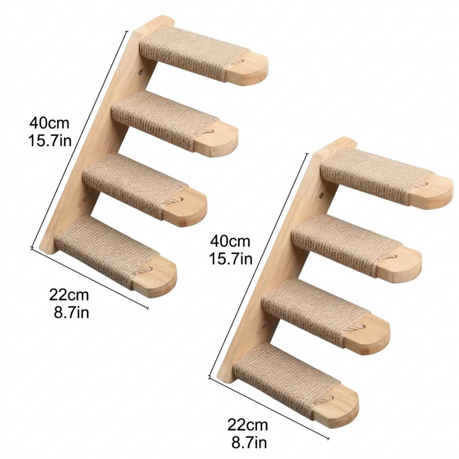 Ischia - Wall-Mounted Cat Perch and Activity Suite