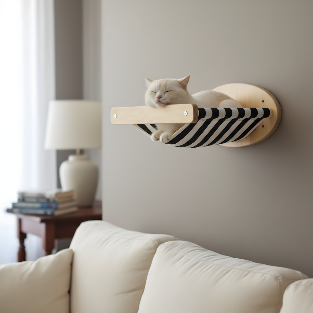 Ischia - Wall-Mounted Cat Perch and Activity Suite