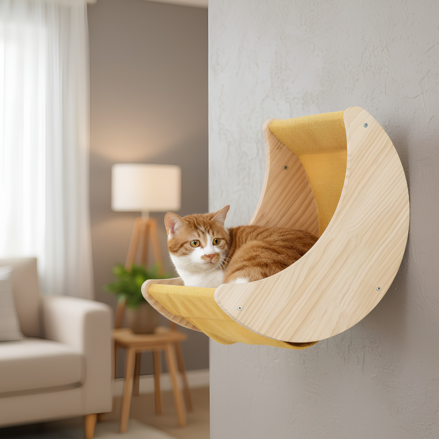 Ischia - Wall-Mounted Cat Perch and Activity Suite