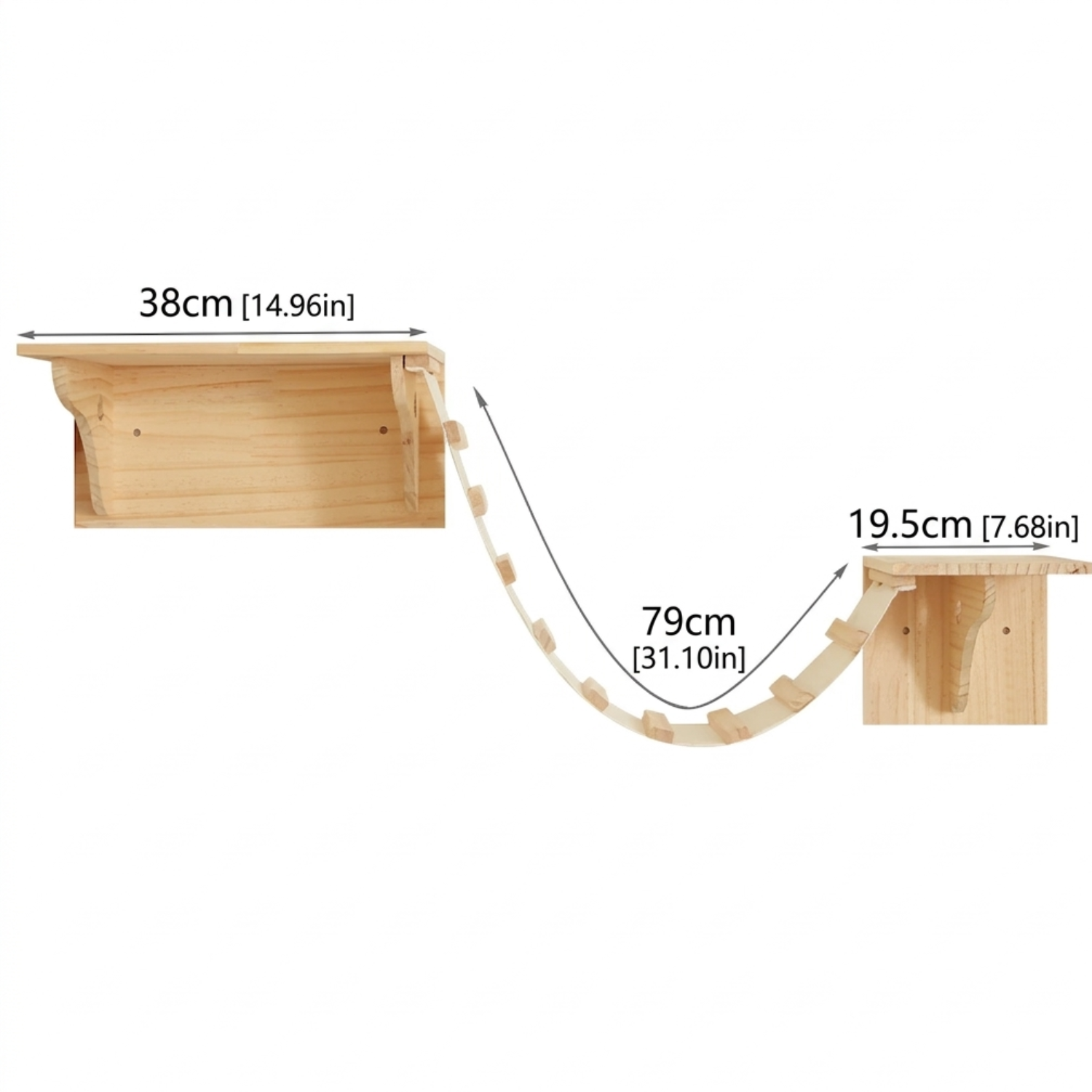 Ischia - Wall-Mounted Cat Perch and Activity Suite