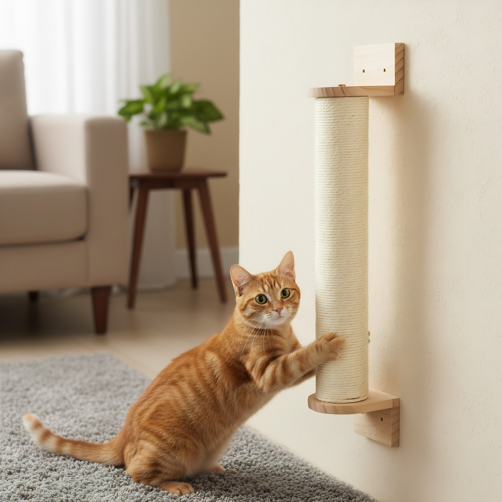Ischia - Wall-Mounted Cat Perch and Activity Suite