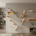Ischia - Wall-Mounted Cat Perch and Activity Suite