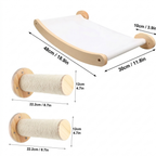 Ischia - Wall-Mounted Cat Perch and Activity Suite