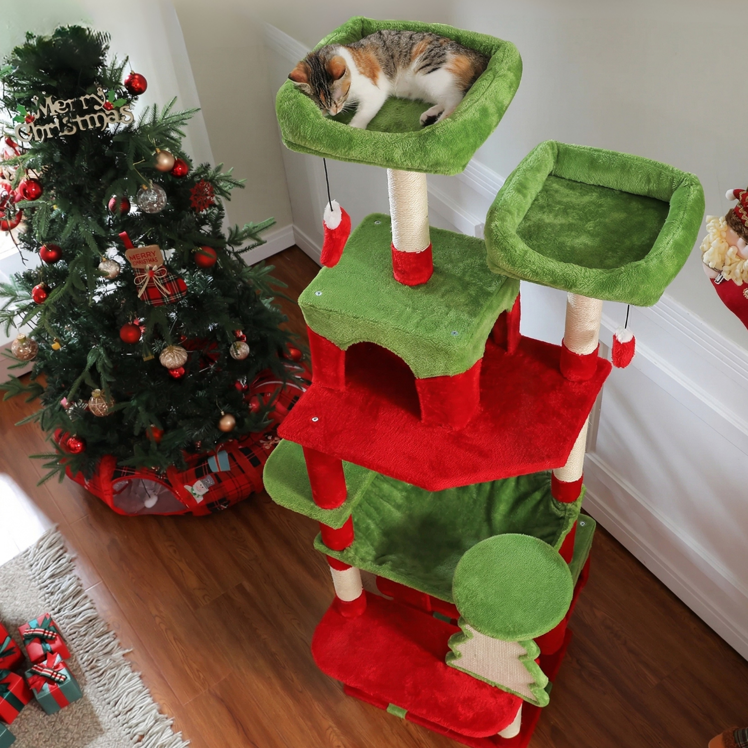 Milano - 53-72" Cat Tree Tower for Indoor Cats
