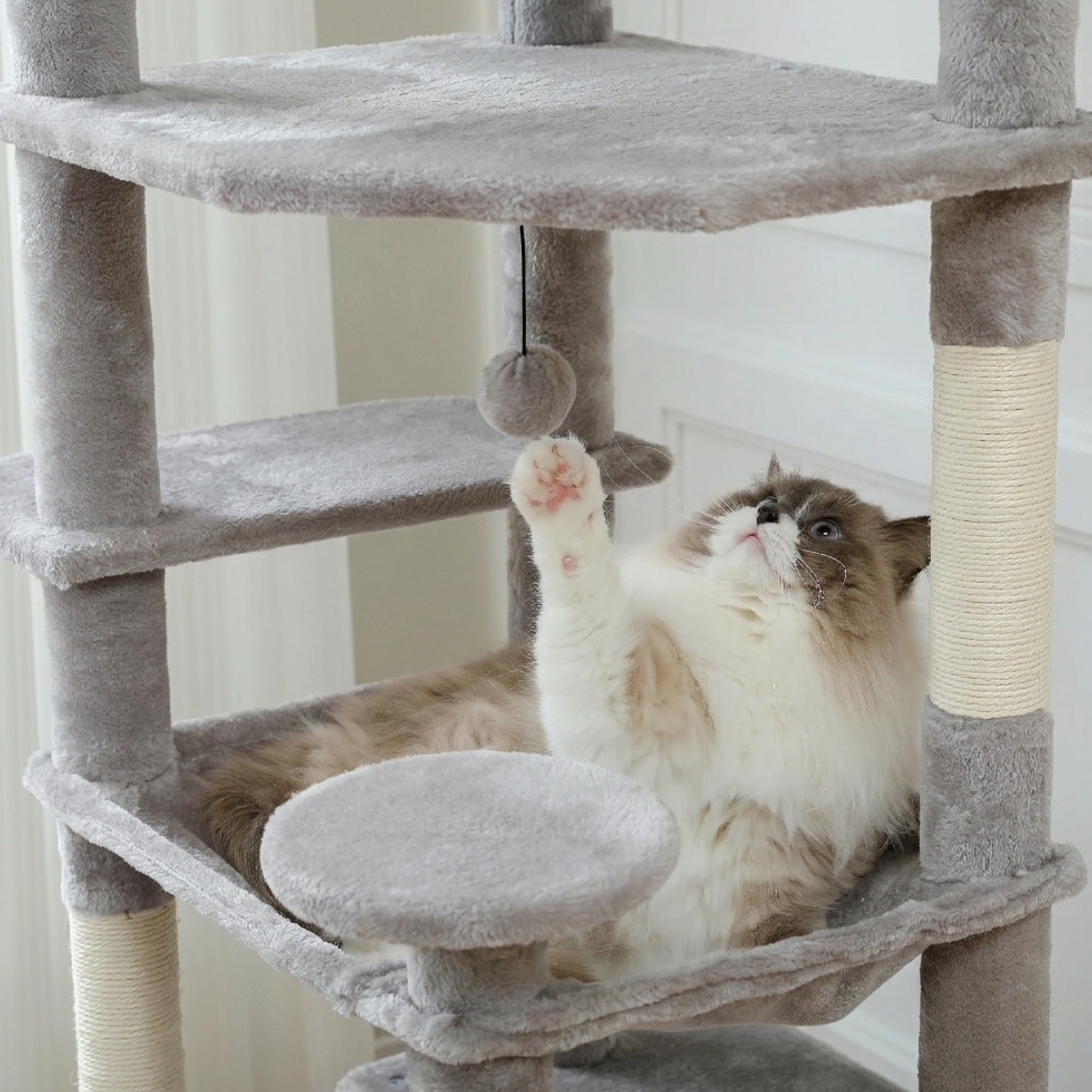 Milano - 53-72" Cat Tree Tower for Indoor Cats