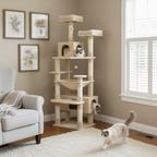Milano - 53-72" Cat Tree Tower for Indoor Cats