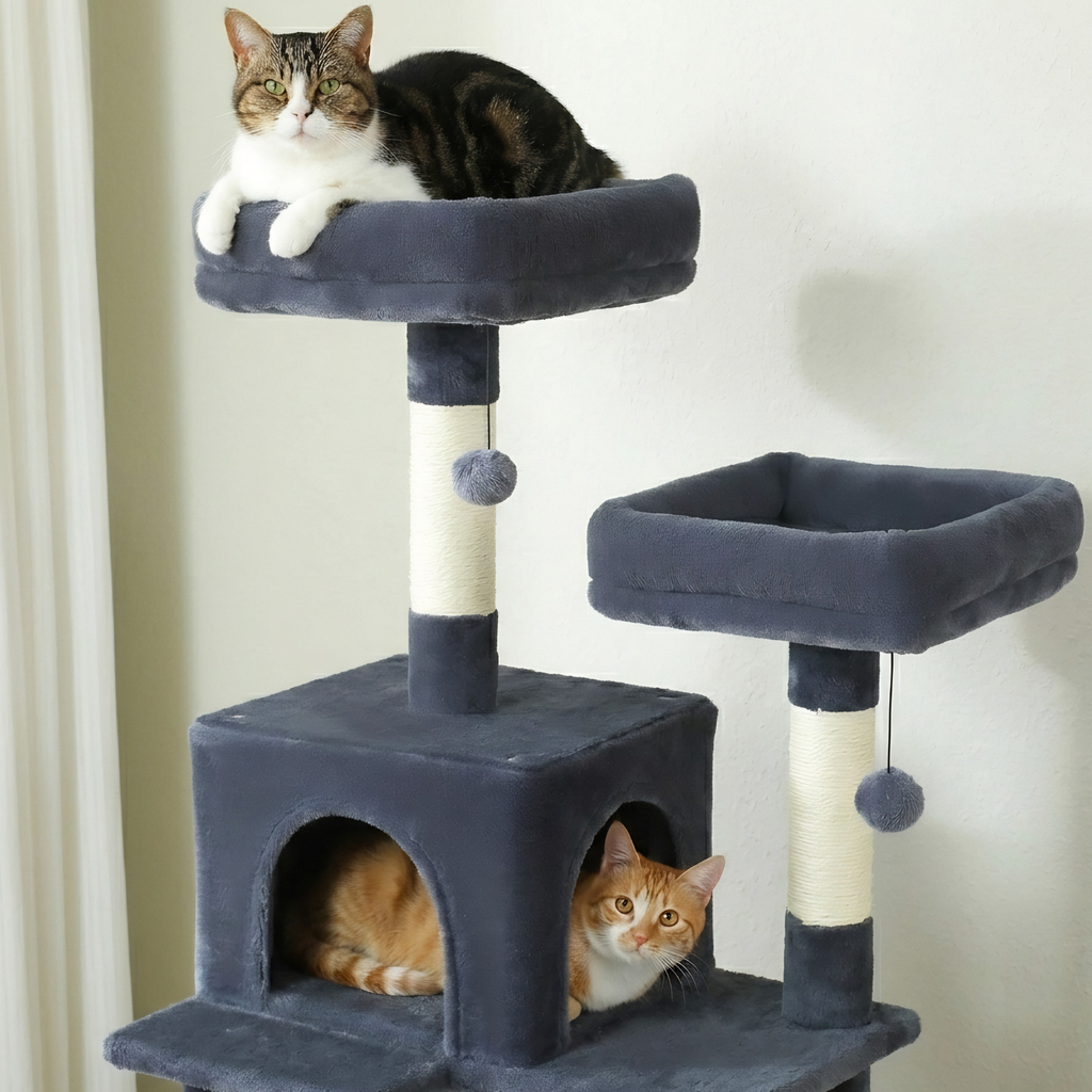 Milano - 53-72" Cat Tree Tower for Indoor Cats