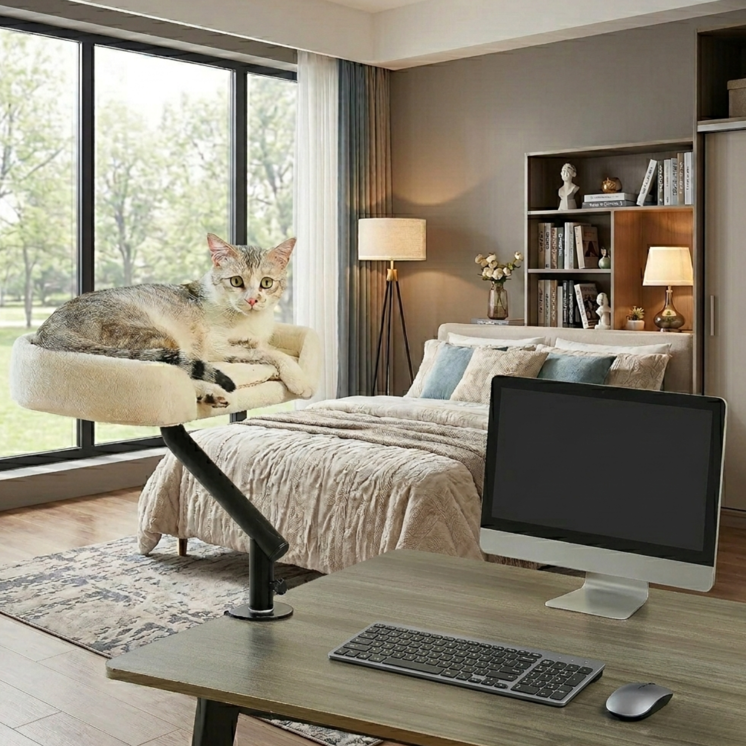 Naples - 12x16" Rotating Workspace Cat Perch