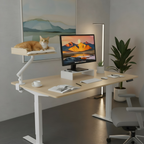 Stromboli - 15x15" Modern Wood Rotating Workspace Cat Perch