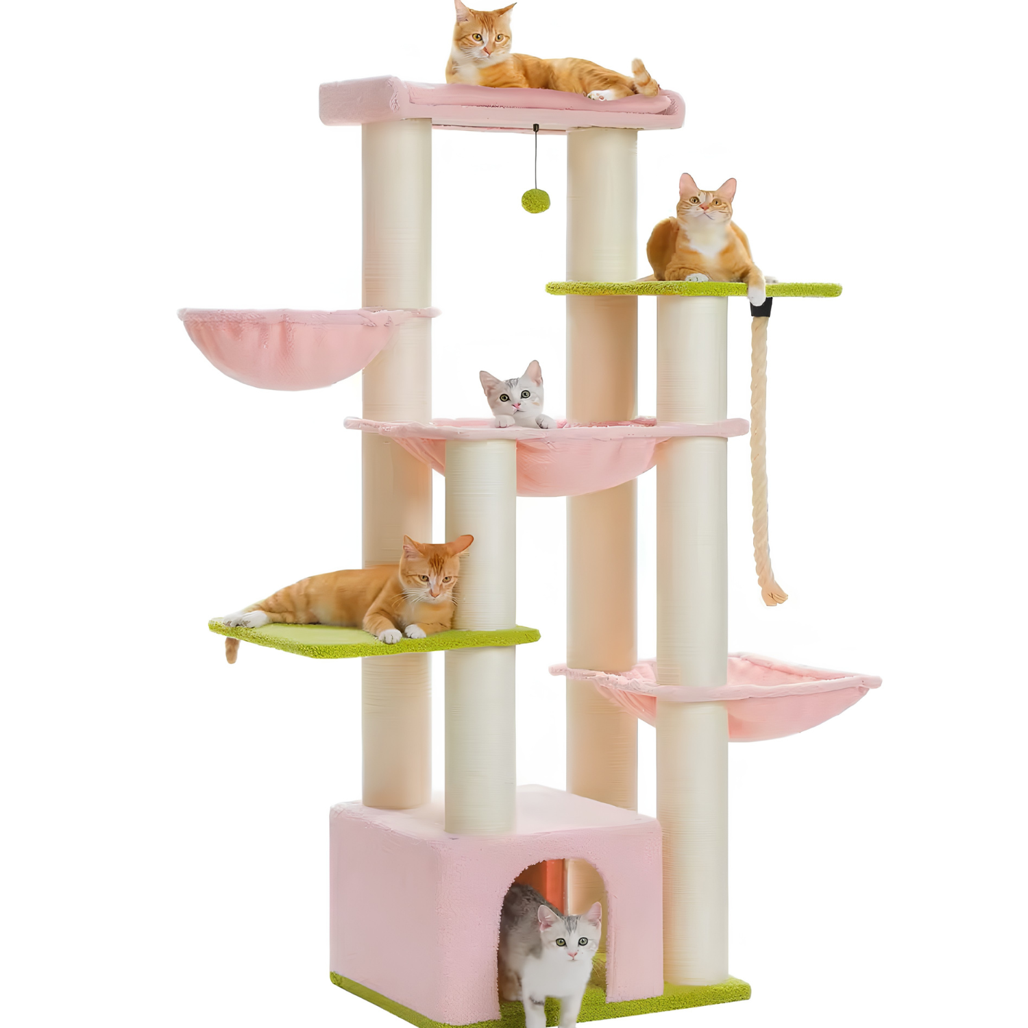 Rome – 70.9" Big Cat Tree for Large Cats with Multi-Level Comfort & Stability