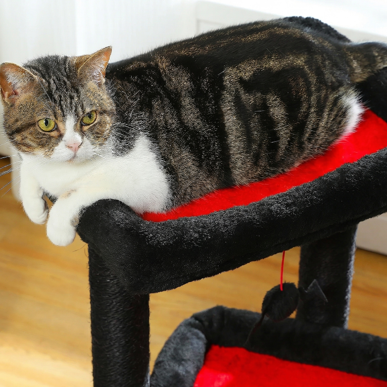 Sicily - 17" Cat Tree with Wide Perch & Cozy Hideaway