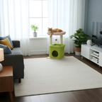 Sicily - 17" Cat Tree with Wide Perch & Cozy Hideaway