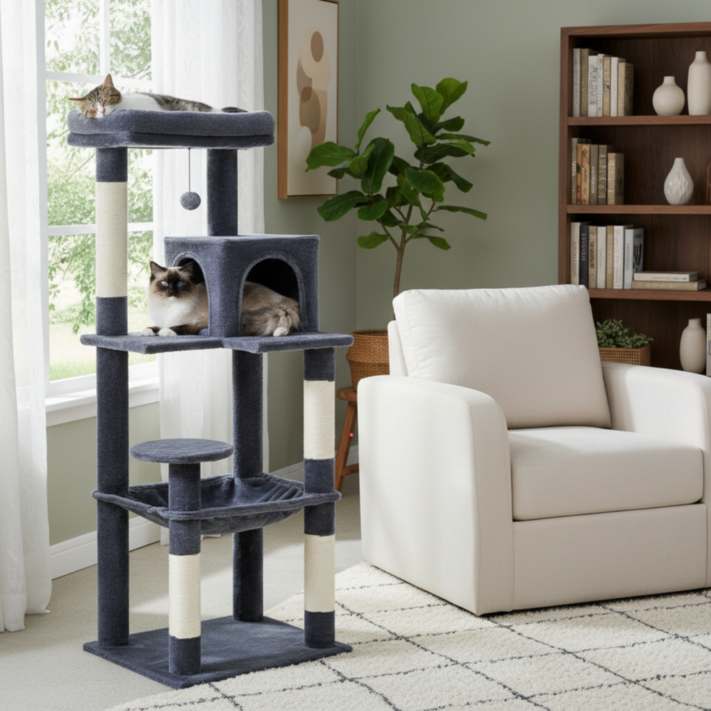 Tuscany - 56.3" 5-Level Cat Tower for Large Cats