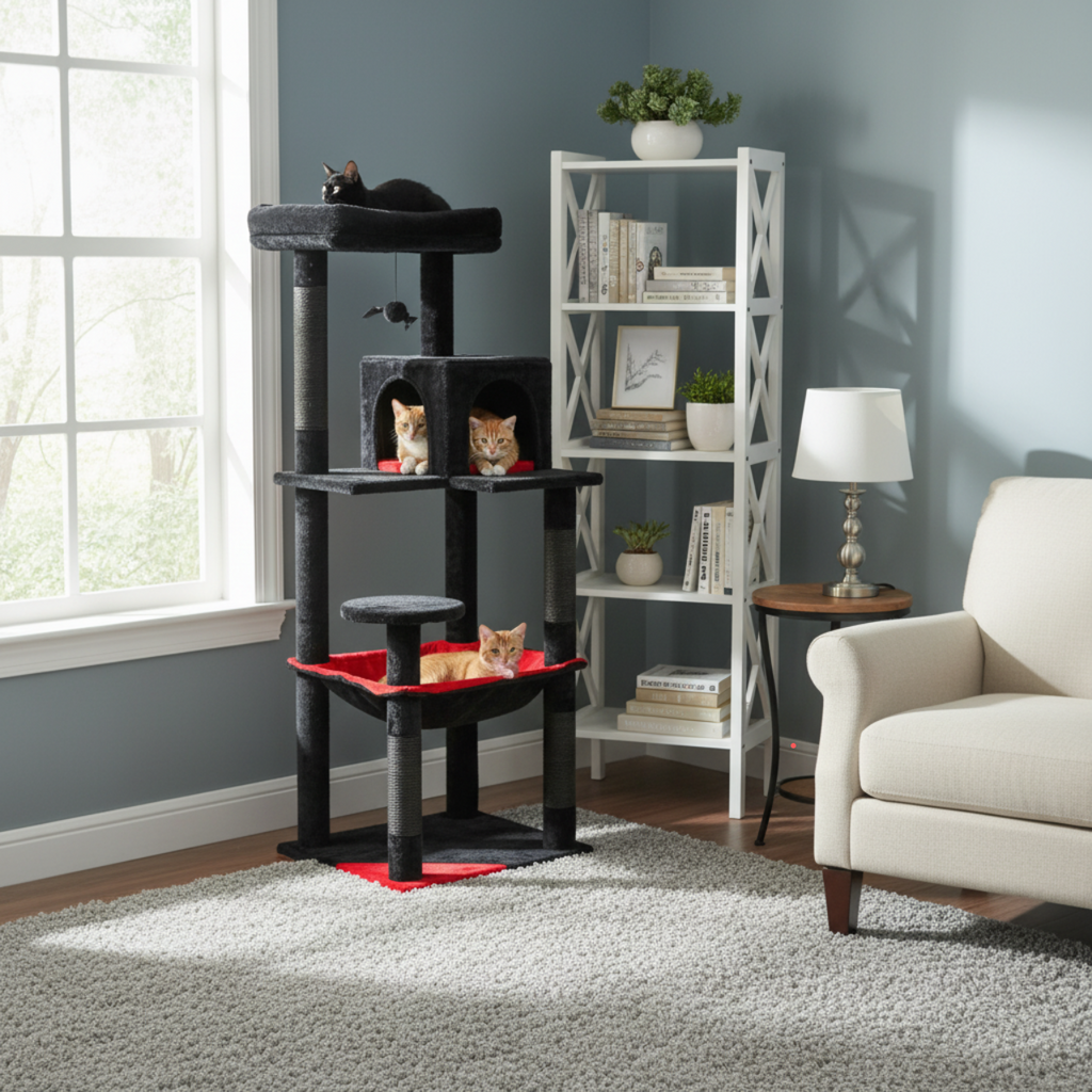 Tuscany - 56.3" 5-Level Cat Tower for Large Cats