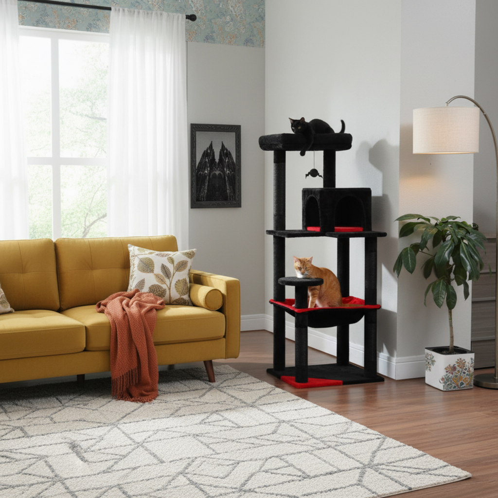 Tuscany - 56.3" 5-Level Cat Tower for Large Cats