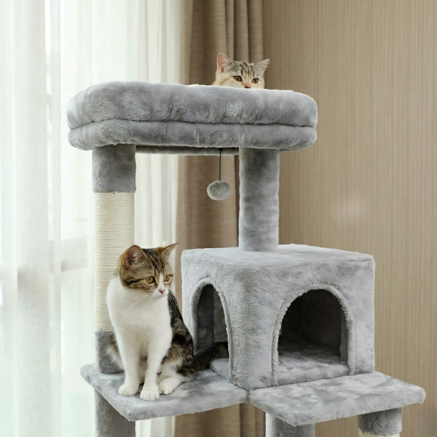 Tuscany - 56.3" 5-Level Cat Tower for Large Cats