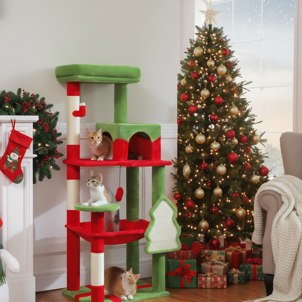 Tuscany - 56.3" 5-Level Cat Tower for Large Cats