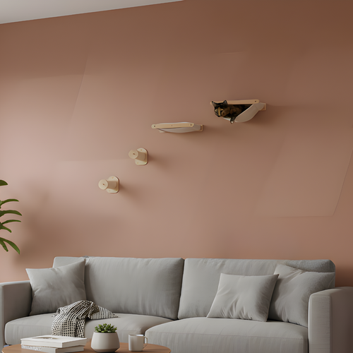 Como - Wall-Mounted Cat Shelves Playground