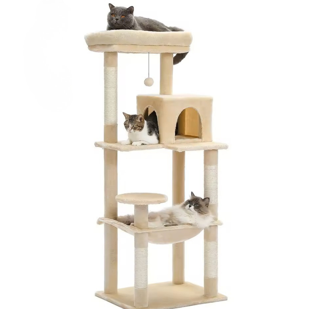 Tuscany - 56.3" 5-Level Cat Tower for Large Cats
