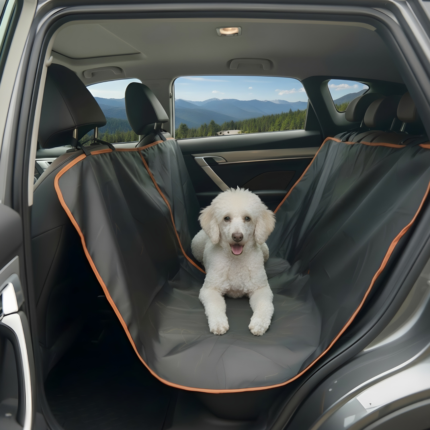 Turin - 54" x 58" Premium Oxford Cloth Dog Car Seat Cover
